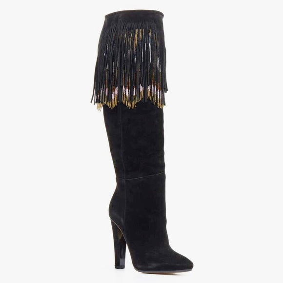 jimmy choo fringe boots